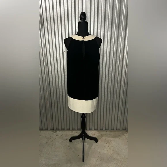 Women’s Joseph Ribkoff Vintage 90s Blue White Sleeveless Midi Dress Size 10 - Picture 2 of 3